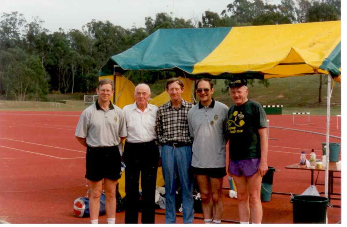 Chris in 1997 in Brisbane with fellow Centurions