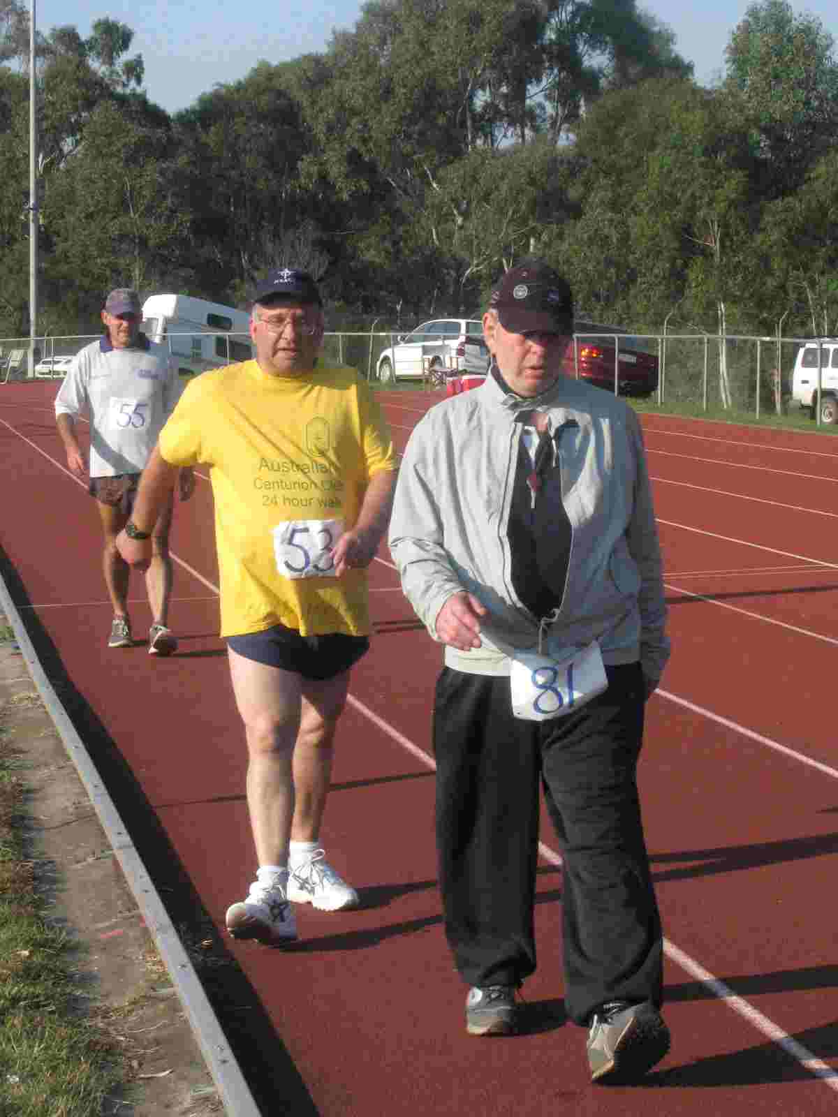 David Attrill and Phil Essam in action