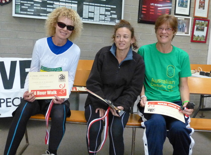 Diana, Michelle and Karyn at the presentations